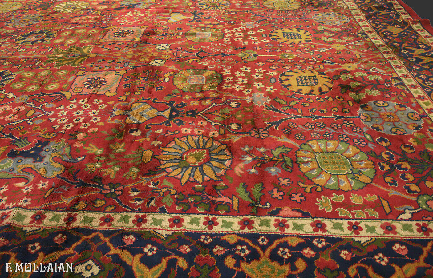 A Very Large Antique English Donegal Carpet n°:42237089